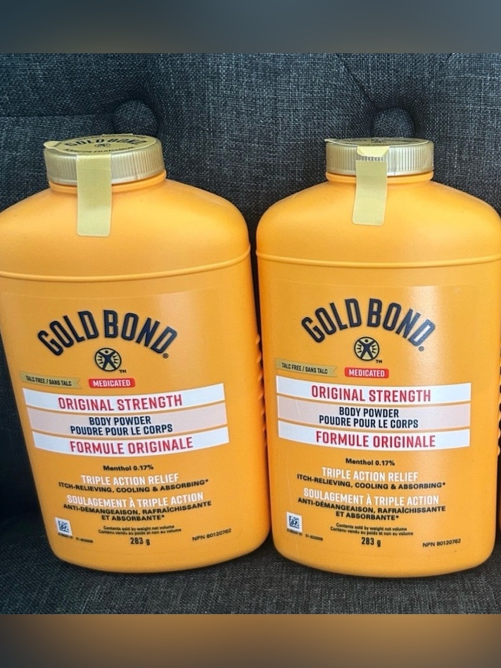 NEW 🆕 Lot of TWO Gold Bond Original Strength Body Powder Exp Jul 2027 / 2x283g